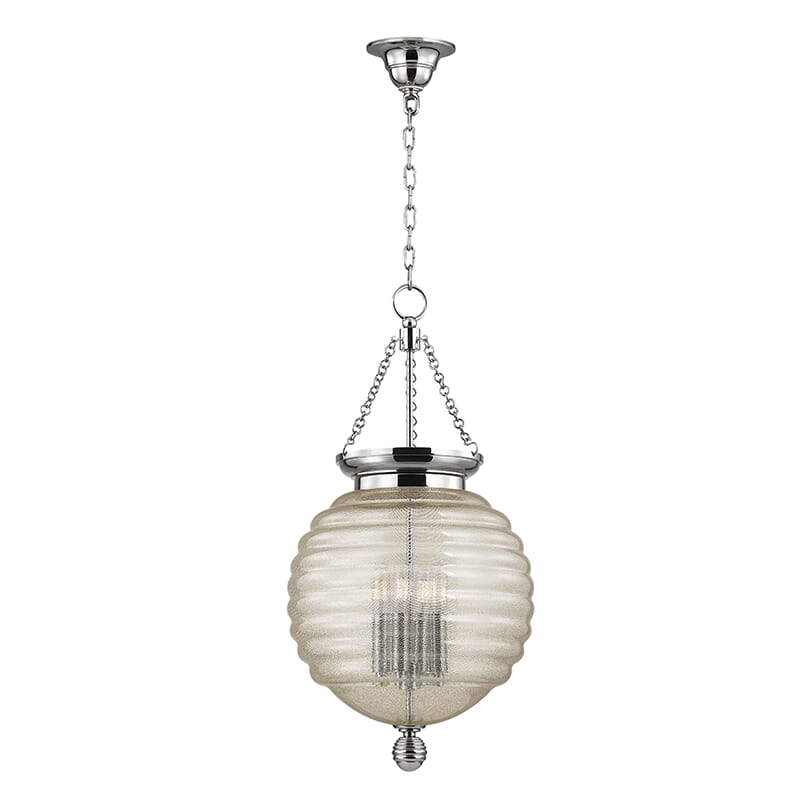 Hudson Valley Coolidge 4-Light 27" Pendant Light in Polished Nickel