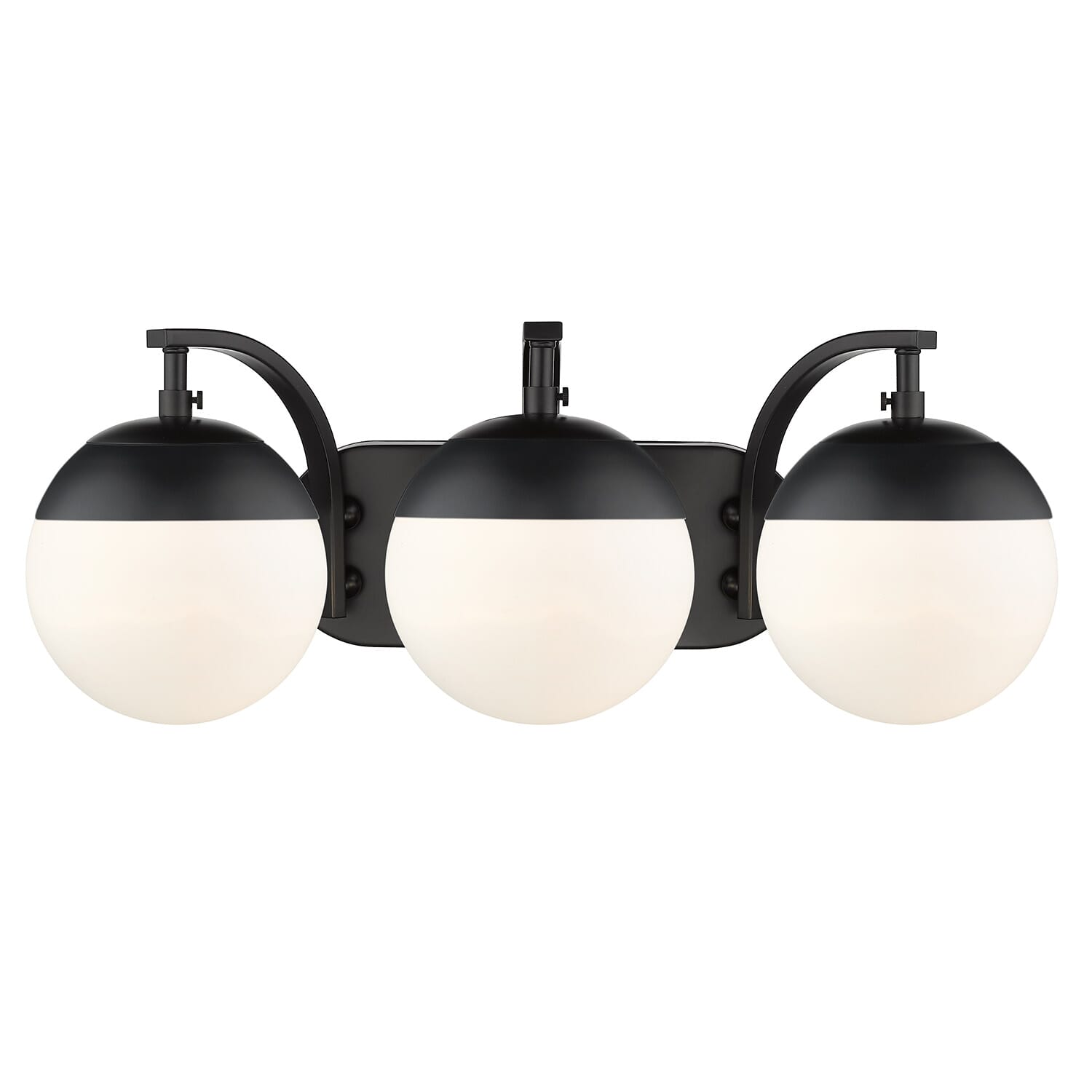 Golden Dixon 3-Light 21" Bathroom Vanity Light in Black