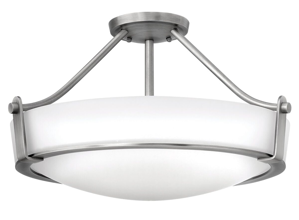 Hinkley Hathaway 4-Light Semi-Flush Ceiling Light in Antique Nickel