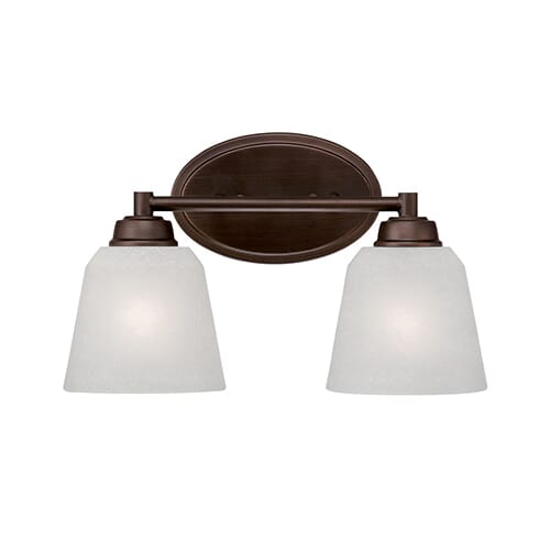 Millennium Lighting Franklin 2-Light Bathroom Vanity Light in Rubbed Bronze