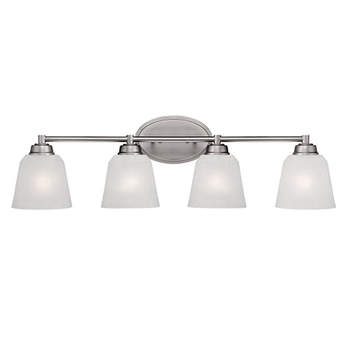 Millennium Lighting Franklin 4-Light Bathroom Vanity Light in Brushed Pewter