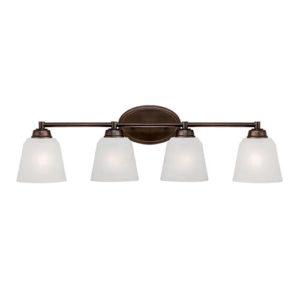 Millennium Lighting Franklin 4-Light Bathroom Vanity Light in Rubbed Bronze