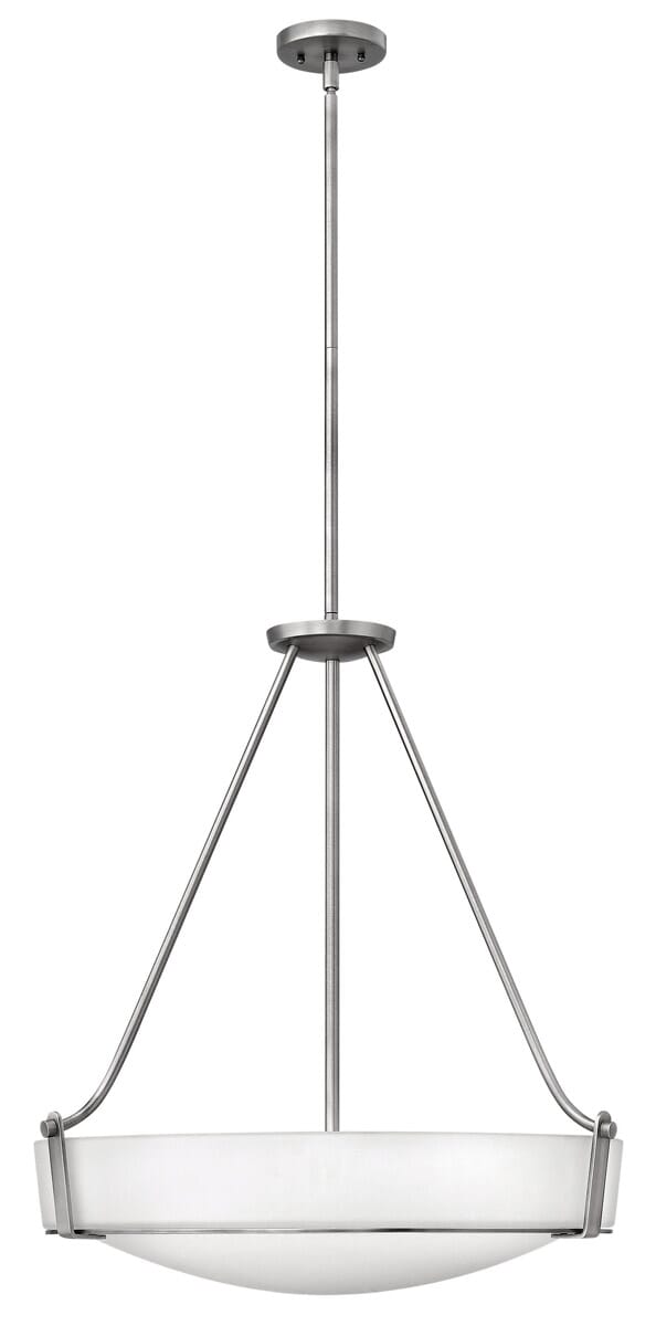 Hinkley Hathaway 5-Light Stem Hung Foyer Light in Antique Nickel