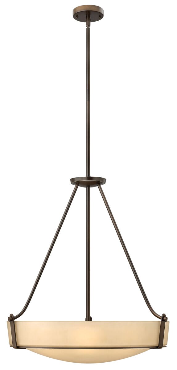 Hinkley Hathaway 5-Light Stem Hung Foyer Light in Olde Bronze