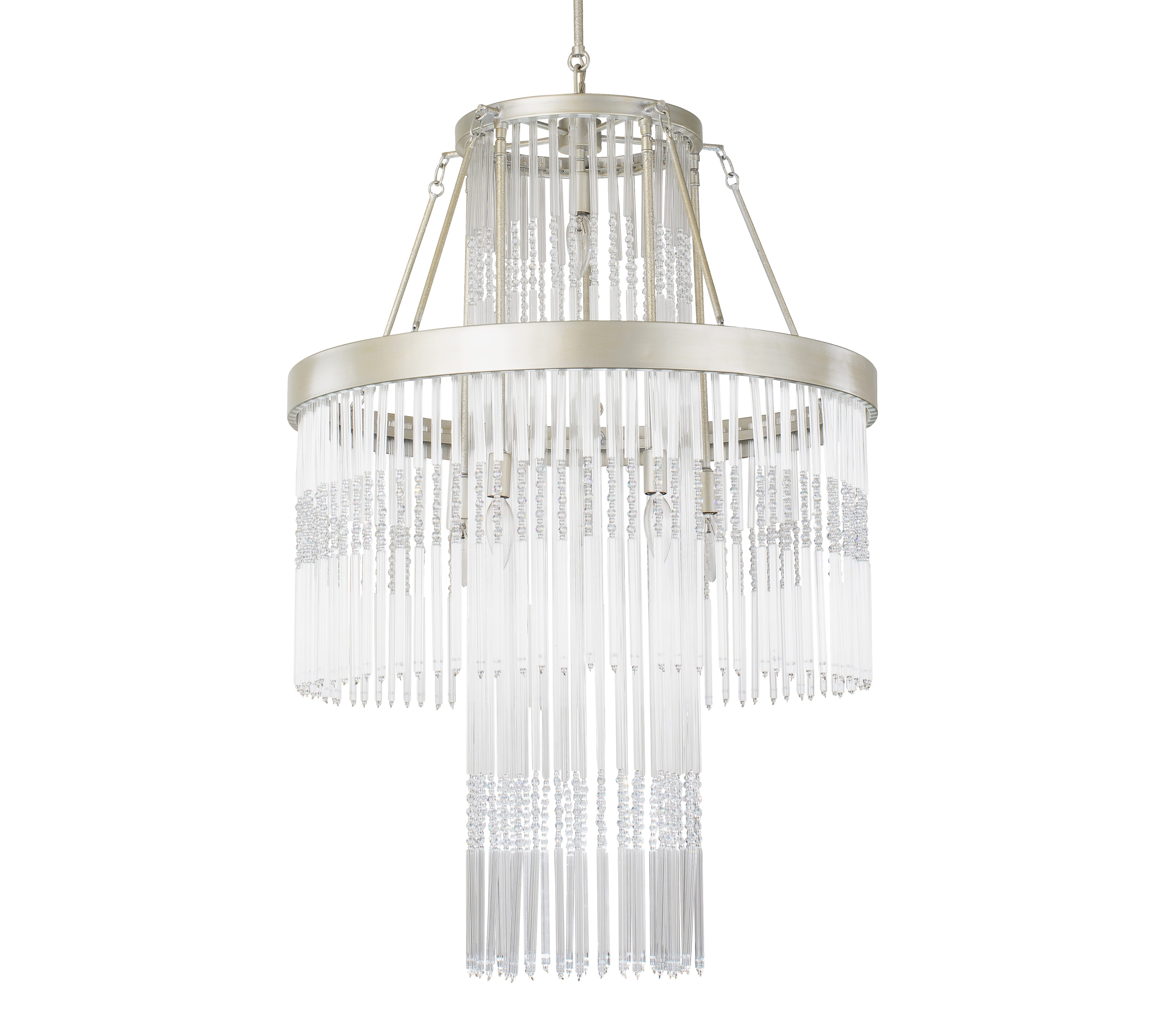 Varaluz Amelia Crystal Chandelier in Silverado