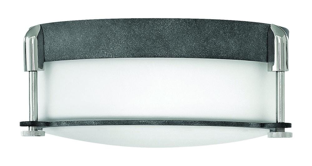 Hinkley Colbin 2-Light Ceiling Light in Aged Zinc