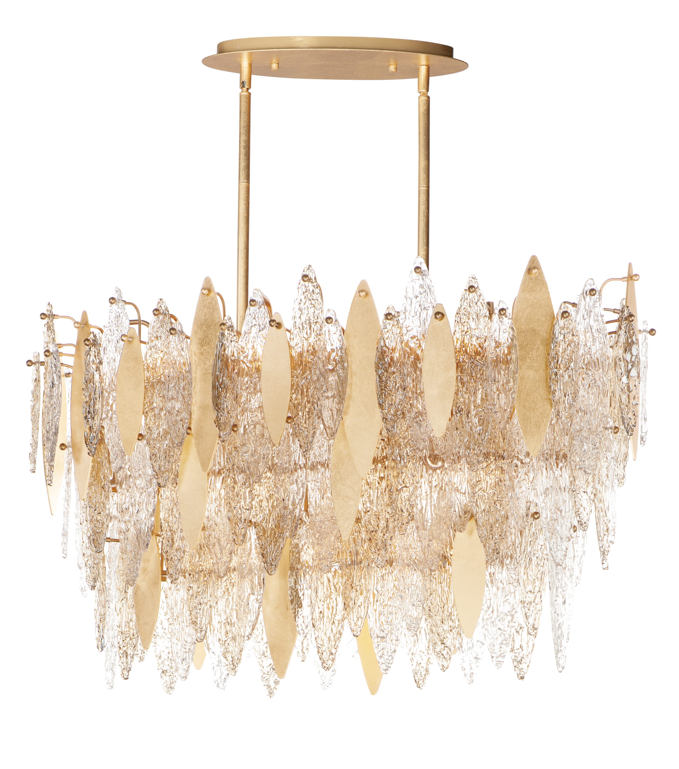 Maxim Majestic 18-Light Transitional Chandelier in Gold Leaf