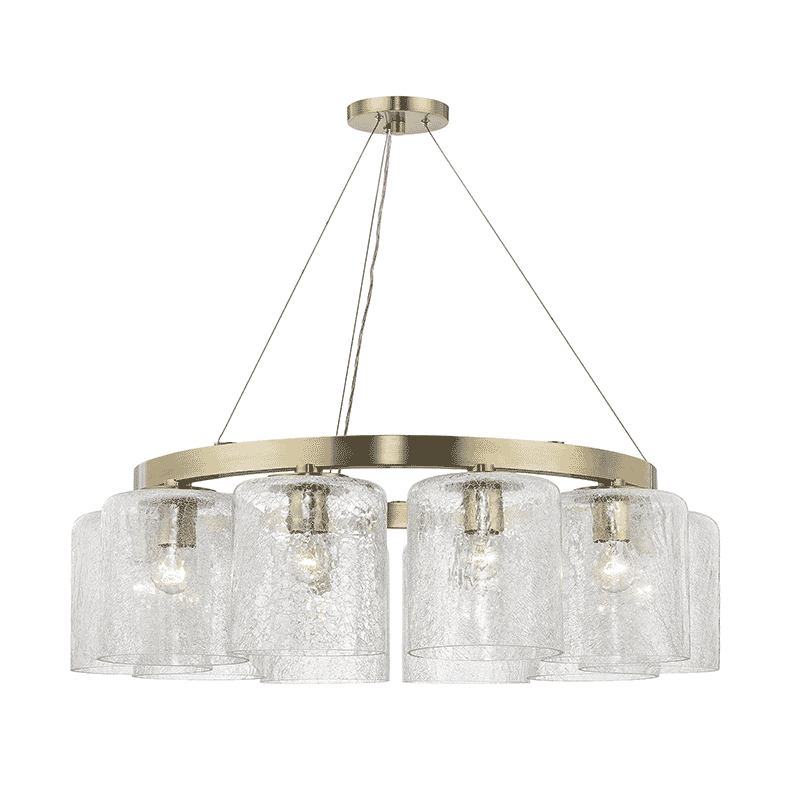 Hudson Valley Charles 10-Light Chandelier in Aged Brass