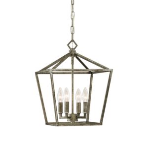 Millennium Lighting 3000 Series 4-Light Pendant in Antique Silver