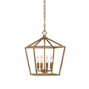 Millennium Lighting 3000 Series 4-Light Pendant in Vintage Gold