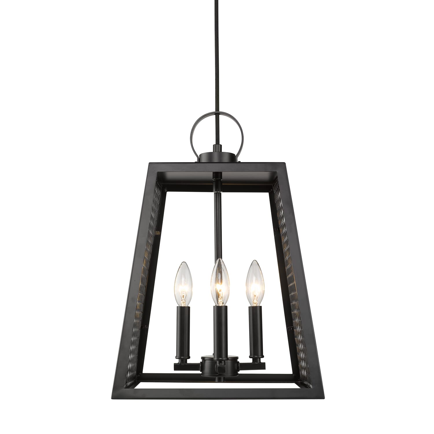 Golden Abbott 4-Light 14" Pendant Light in Black