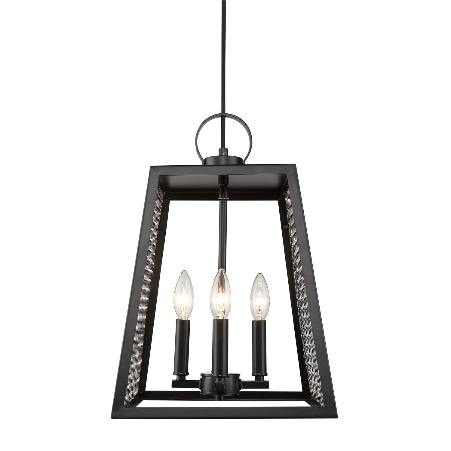 Golden Abbott 4-Light 14" Pendant Light in Black