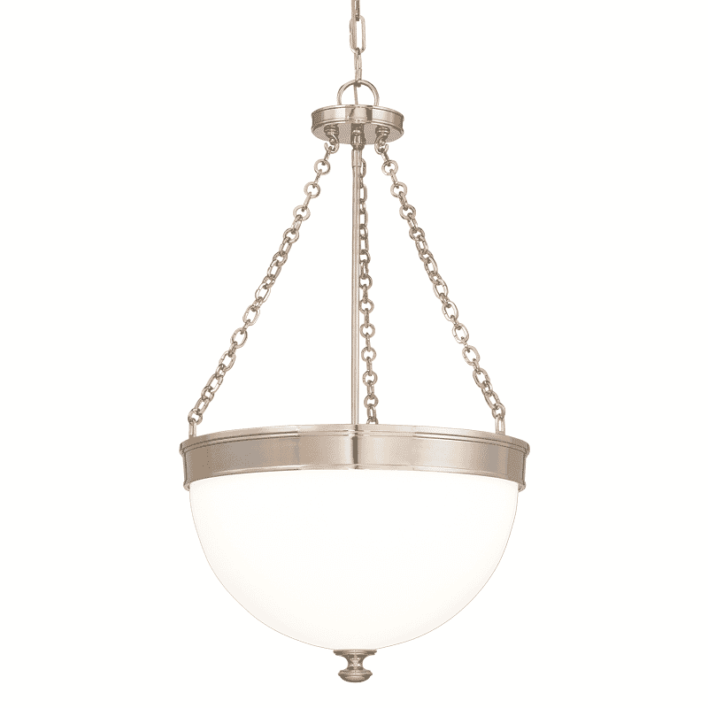 Hudson Valley Barrington 3-Light 24" Pendant Light in Polished Nickel