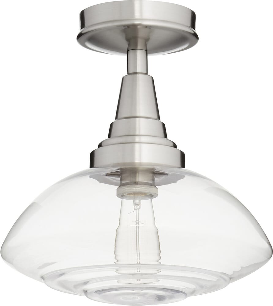 Quorum Transitional 13" Ceiling Light in Satin Nickel