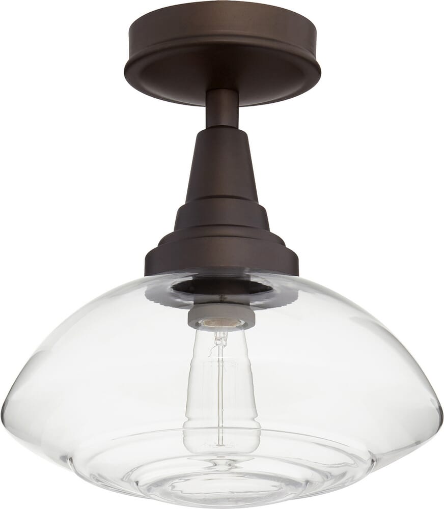 Quorum Transitional 13" Ceiling Light in Oiled Bronze