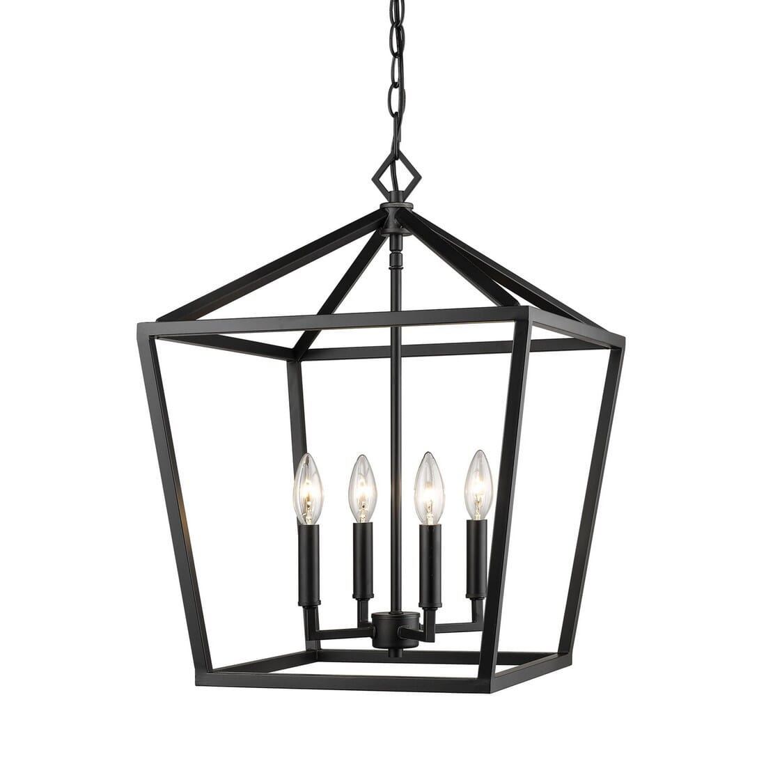 Millennium Lighting 4-Light Pendant in Matte Black