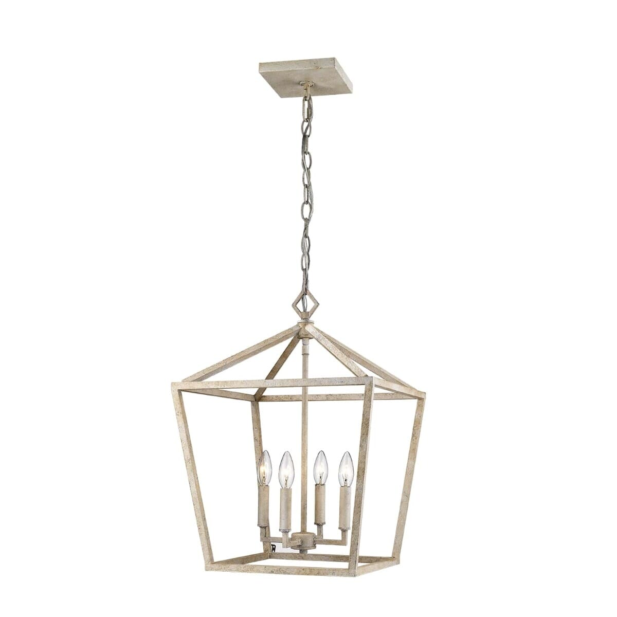 Millennium Lighting 4-Light 16" Foyer Pendant in Vintage White