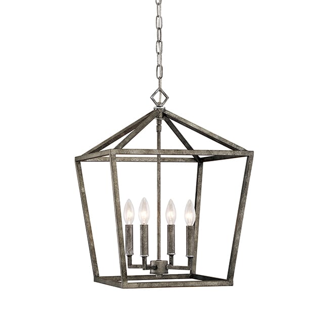 Millennium Lighting 3000 Series 4-Light Pendant in Antique Silver