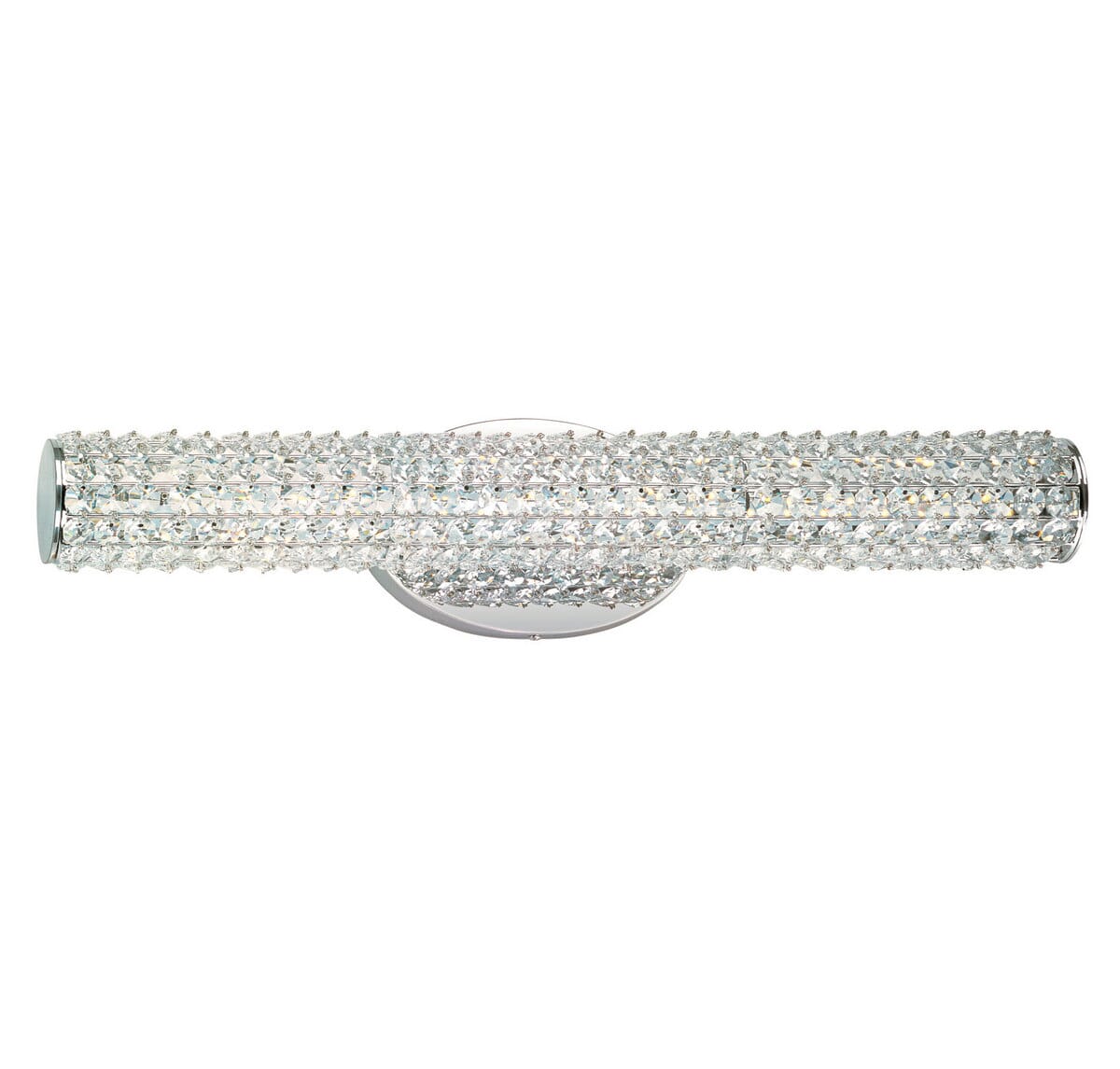 Maxim Meteor 23" LED Beveled Crystal Bathroom Vanity Light in Polished Chrome