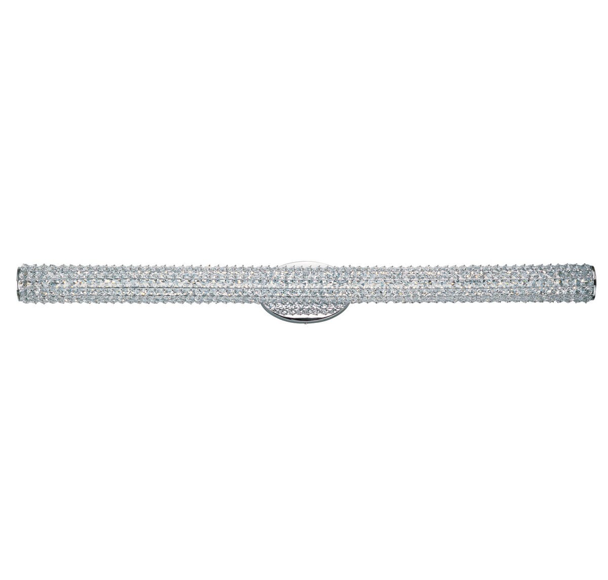 Maxim Meteor 47" LED Beveled Crystal Bathroom Vanity Light in Polished Chrome