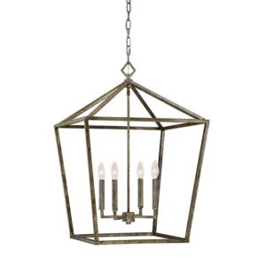 Millennium Lighting 3000 Series 4-Light Pendant in Antique Silver