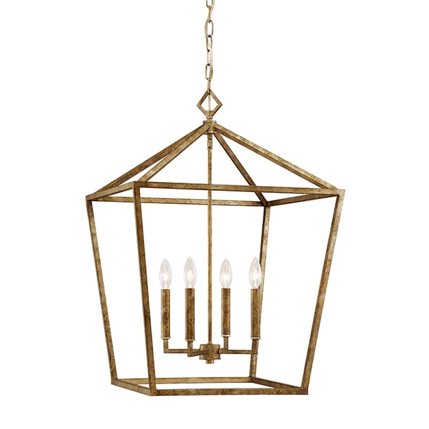 Millennium Lighting 3000 Series 4-Light Pendant in Vintage Gold