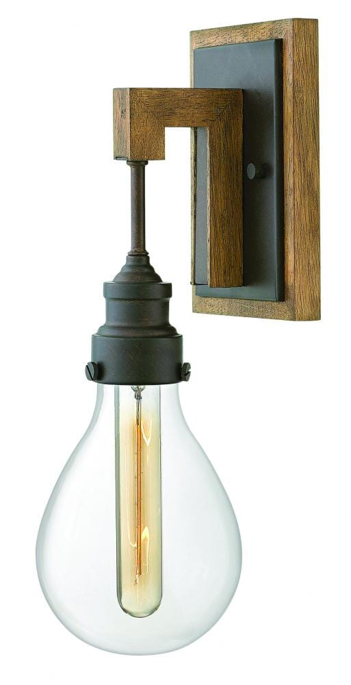 Hinkley Denton Hanging Wall Sconce in Industrial Iron