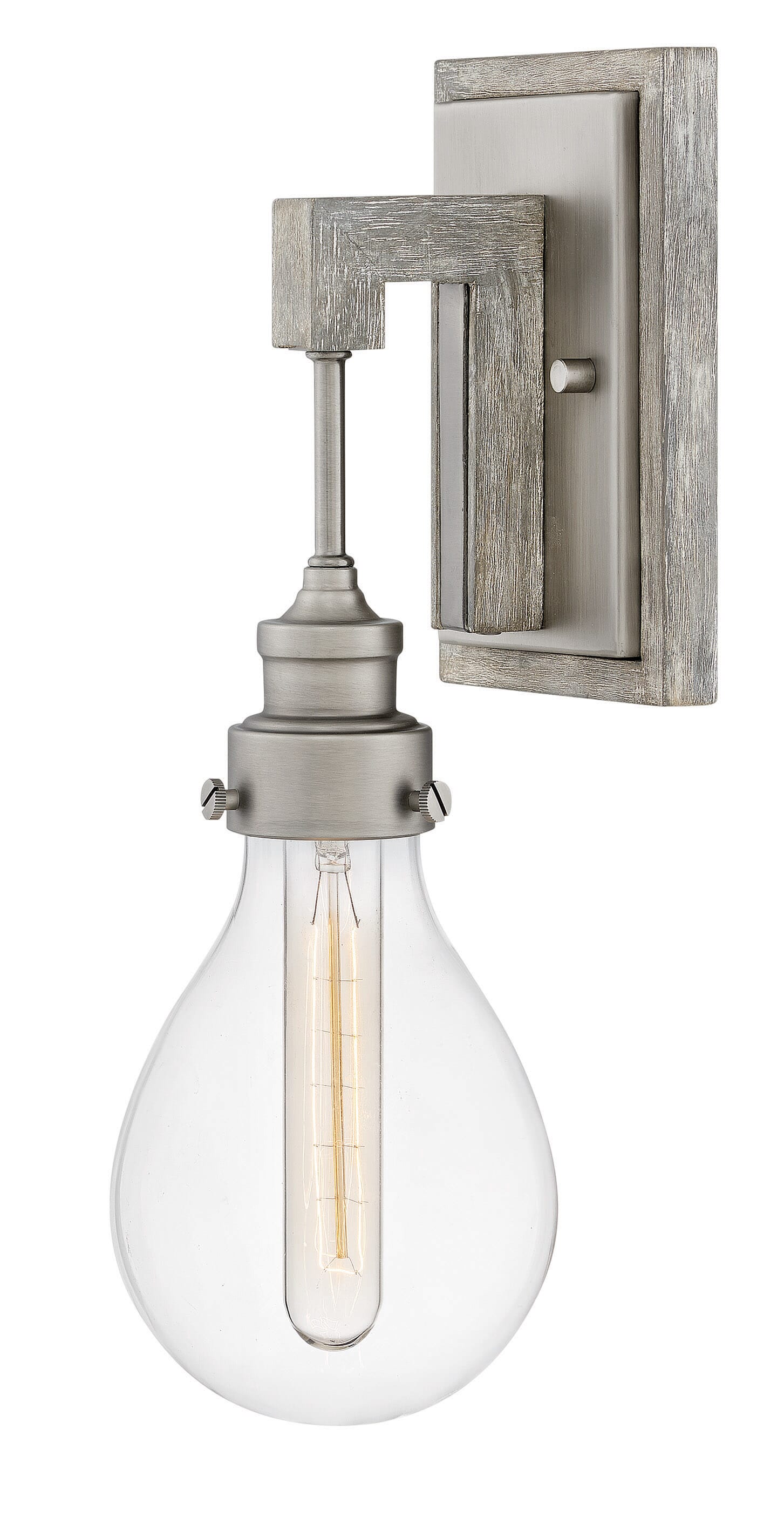 Hinkley Denton Hanging Wall Sconce in Pewter