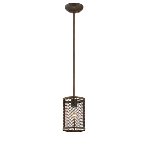 Millennium Lighting Akron 1-Light Mini-Pendant in Rubbed Bronze