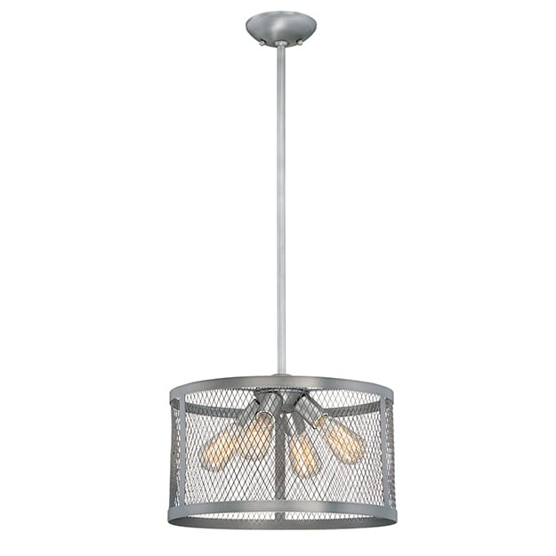 Millennium Lighting Akron 4-Light Pendant in Brushed Pewter