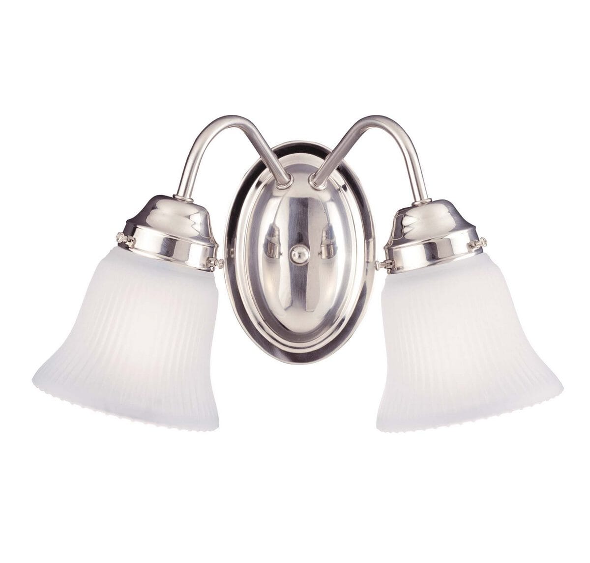 Savoy House Brighton 2-Light Bathroom Vanity Light in Satin Nickel