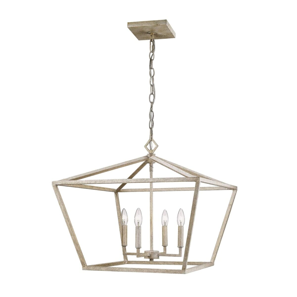 Millennium Lighting 4-Light 23" Foyer Pendant in Vintage White