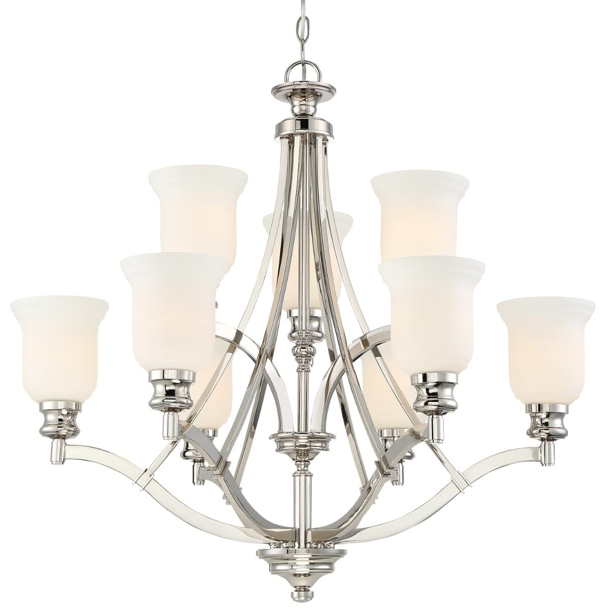 Minka Lavery Audrey's Point 31" Chandelier in Polished Nickel