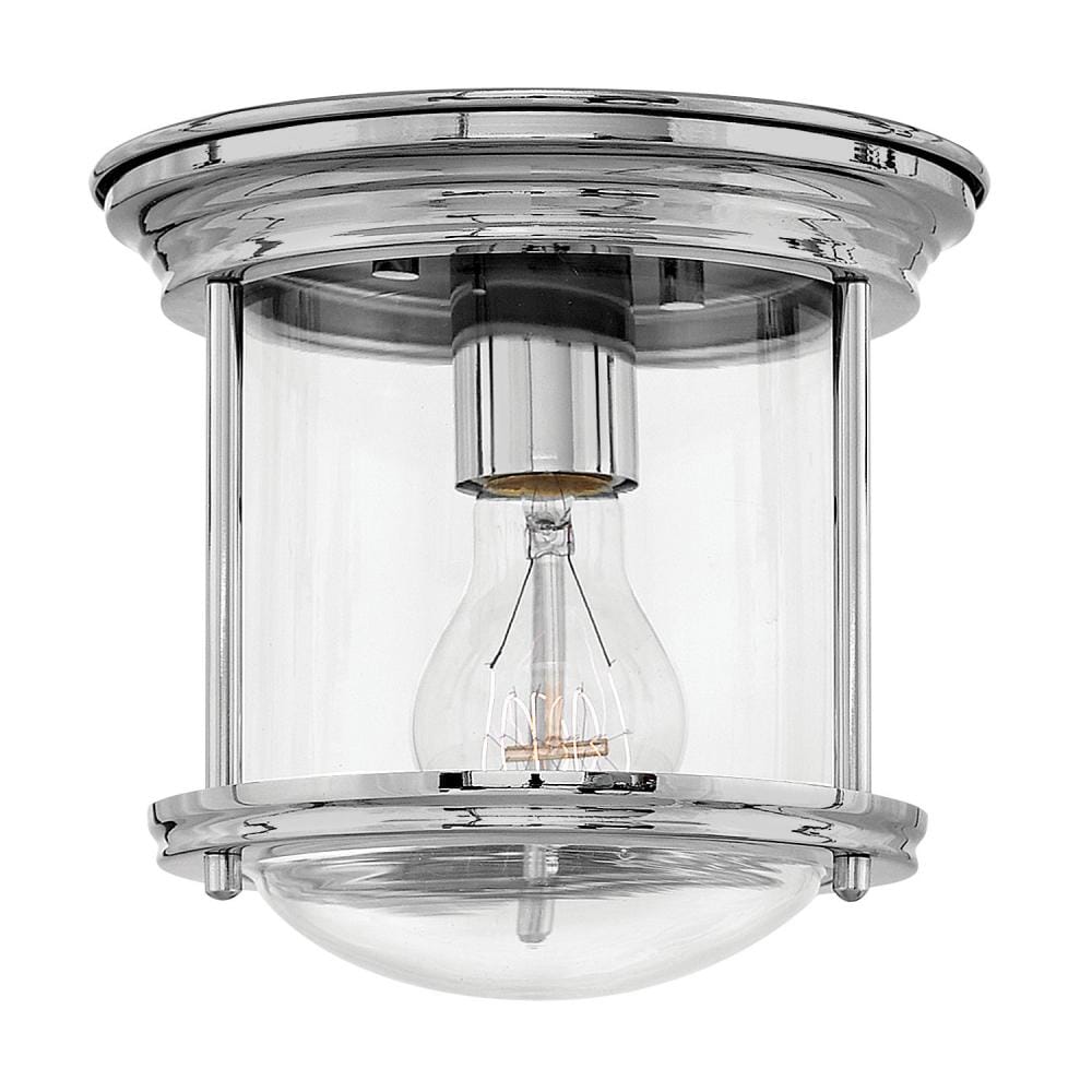 Hinkley Hadley 1-Light Ceiling Light in Chrome with Clear Glass