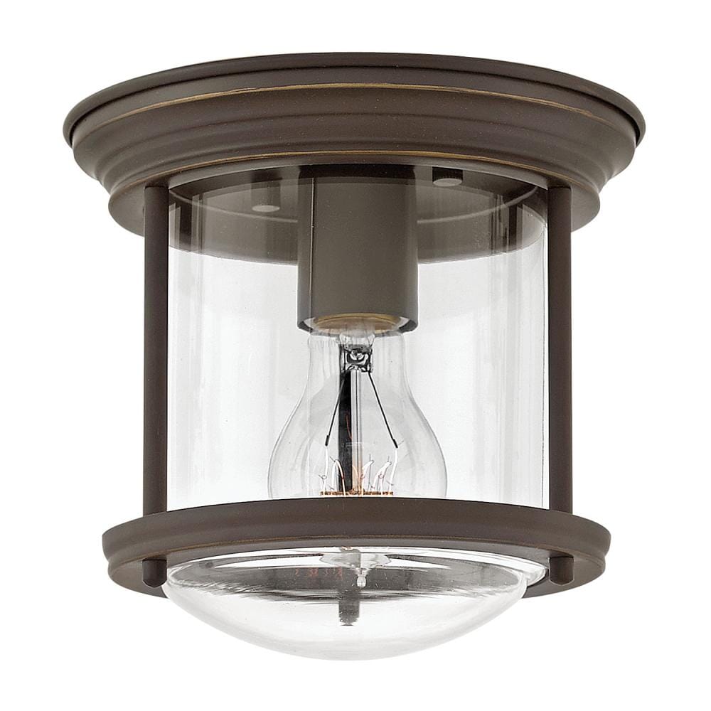 Hinkley Hadley 1-Light Ceiling Light in Oil Rubbed Bronze with Clear Glass