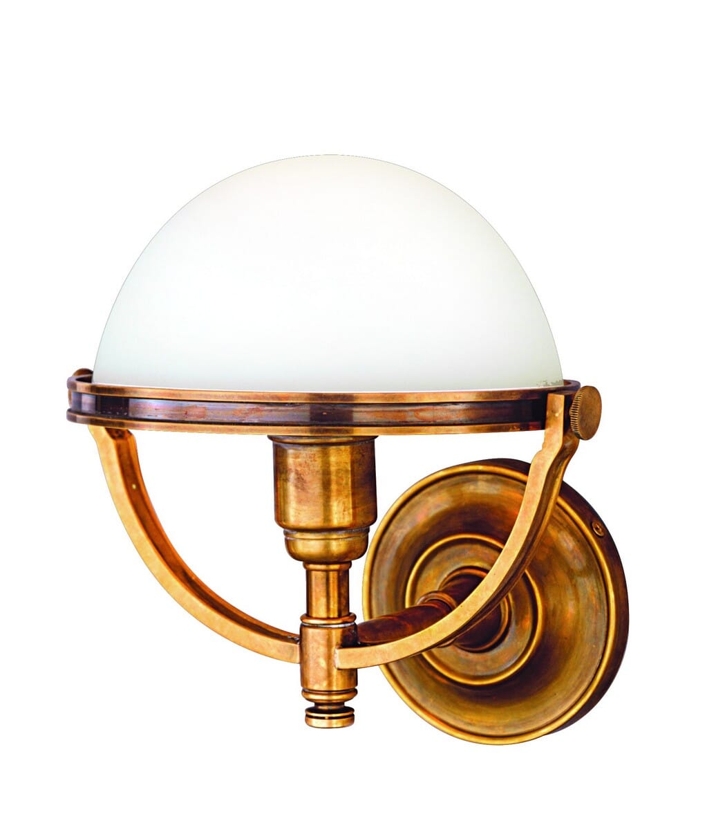 Hudson Valley Stratford Wall Sconce in Aged Brass