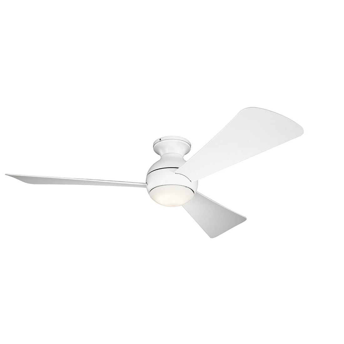 Kichler Sola 54" LED Flush Mount Ceiling Fan in Matte White