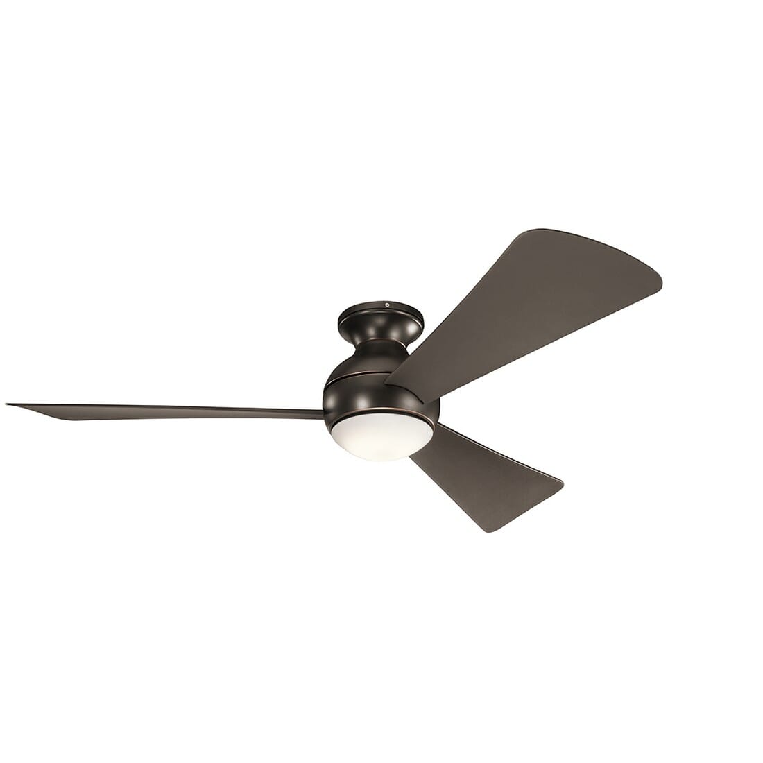 Kichler Sola 54" LED Flush Mount Ceiling Fan in Olde Bronze