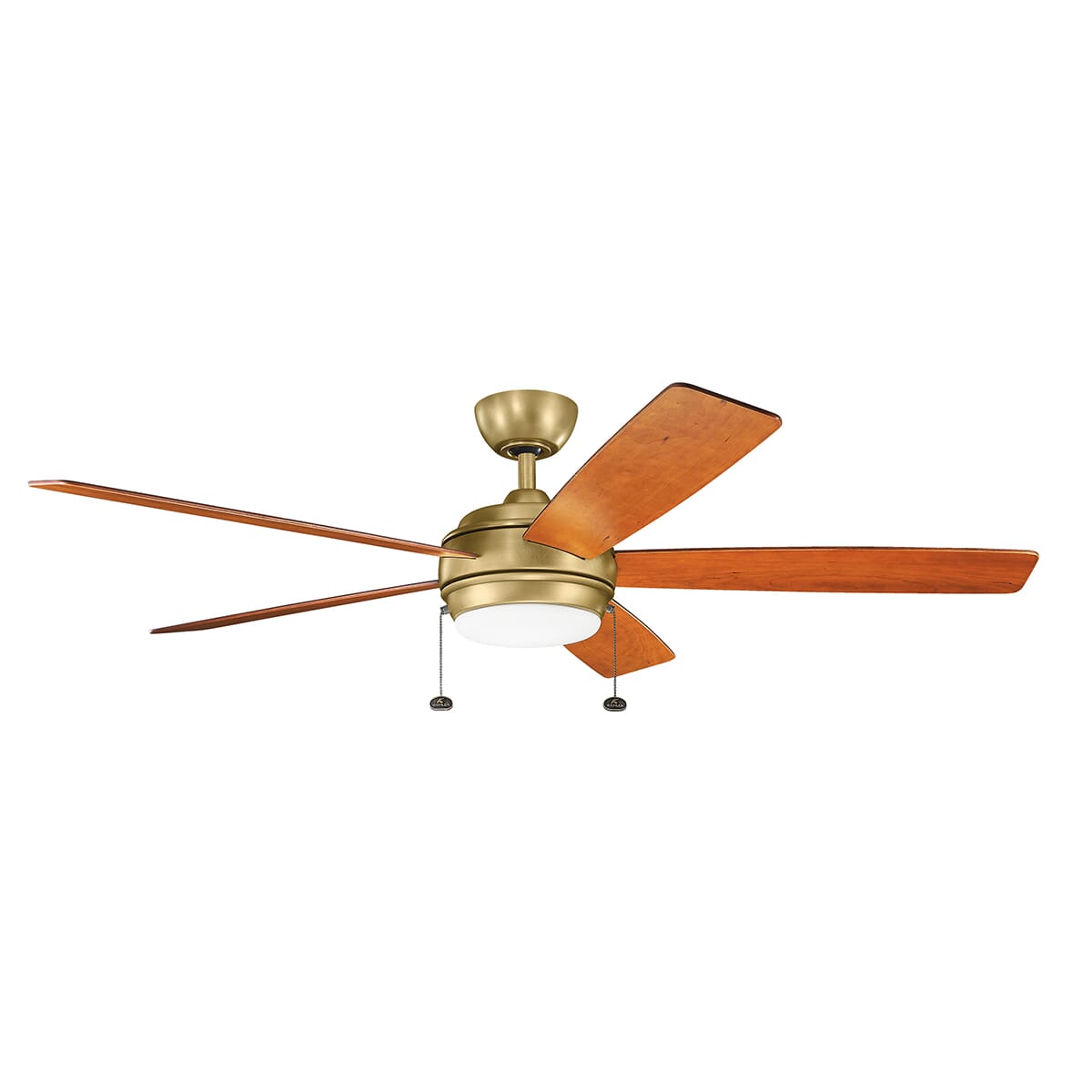 Kichler Starkk 60" LED Ceiling Fan in Natural Brass