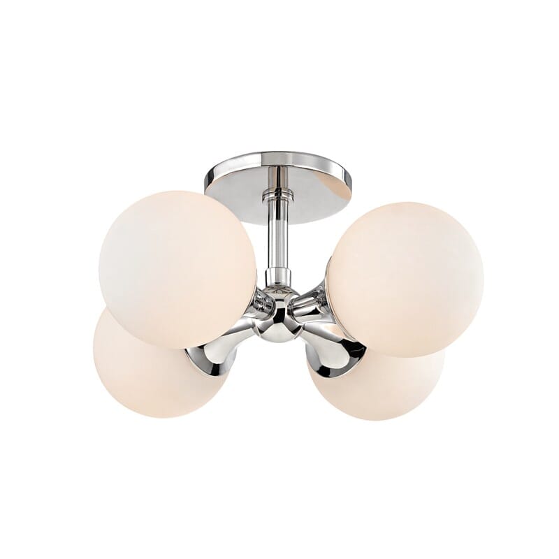 Hudson Valley Astoria 4-Light 14" Ceiling Light in Polished Chrome