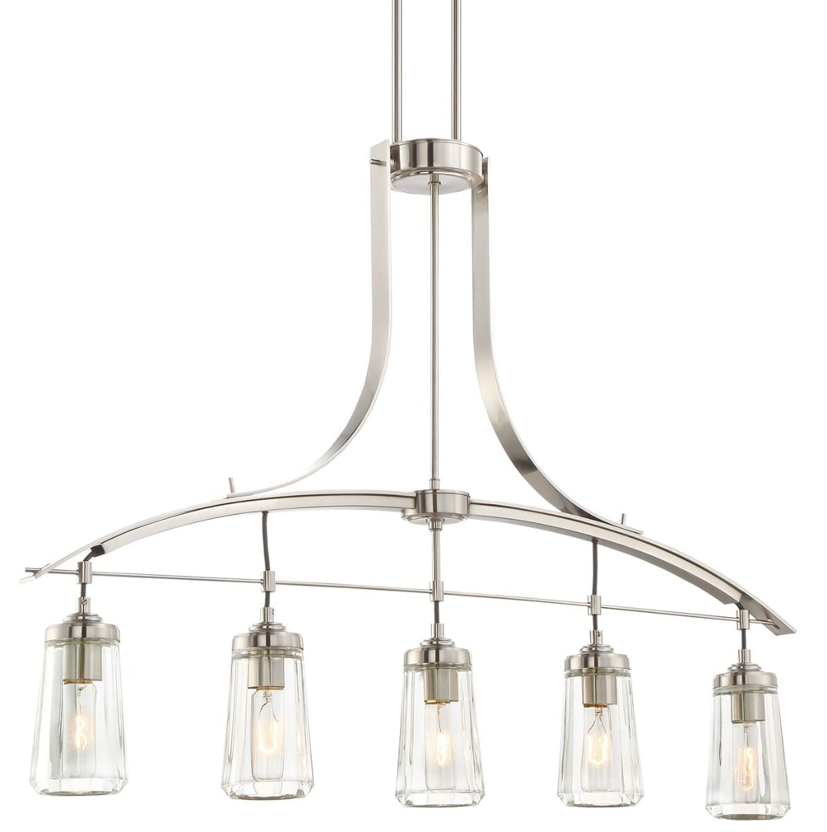 Minka Lavery Poleis 5-Light Pendant Light in Brushed Nickel