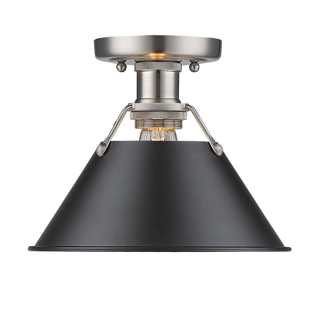 Golden Orwell 10" Ceiling Light in Pewter