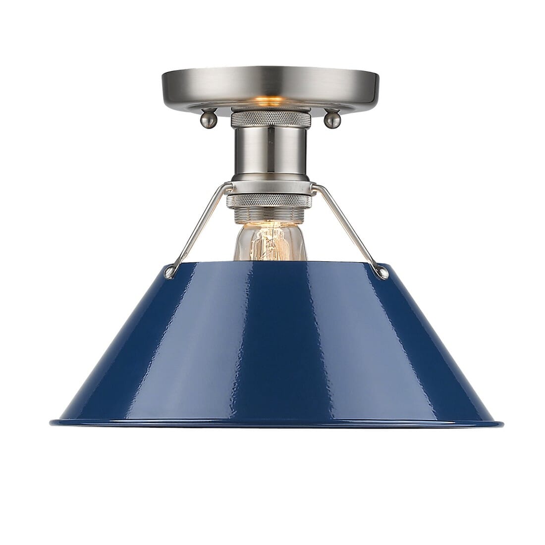 Golden Orwell 10" Ceiling Light in Pewter