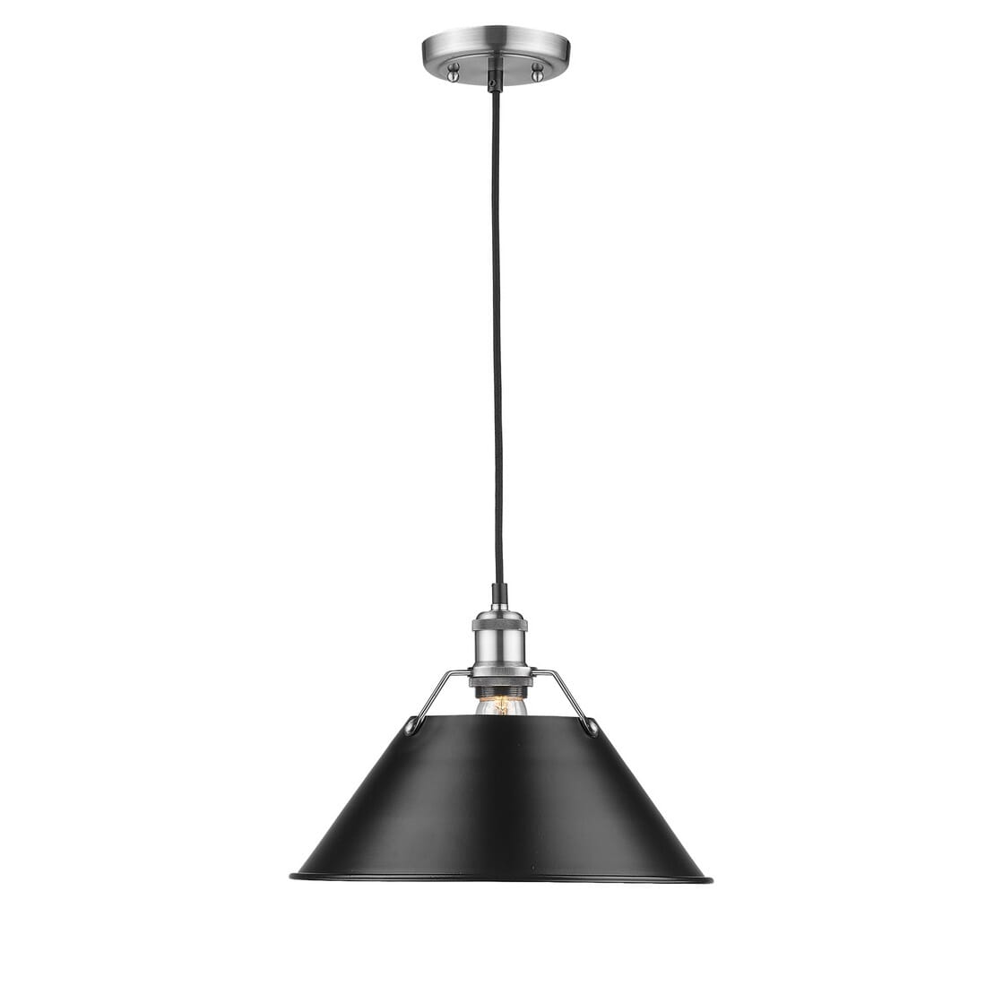 Golden Orwell 10" Pendant Light in Pewter