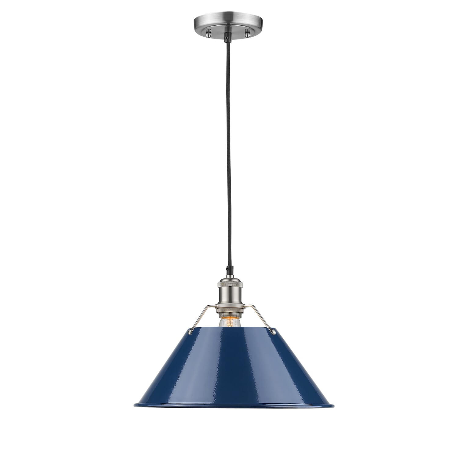 Golden Orwell 10" Pendant Light in Pewter