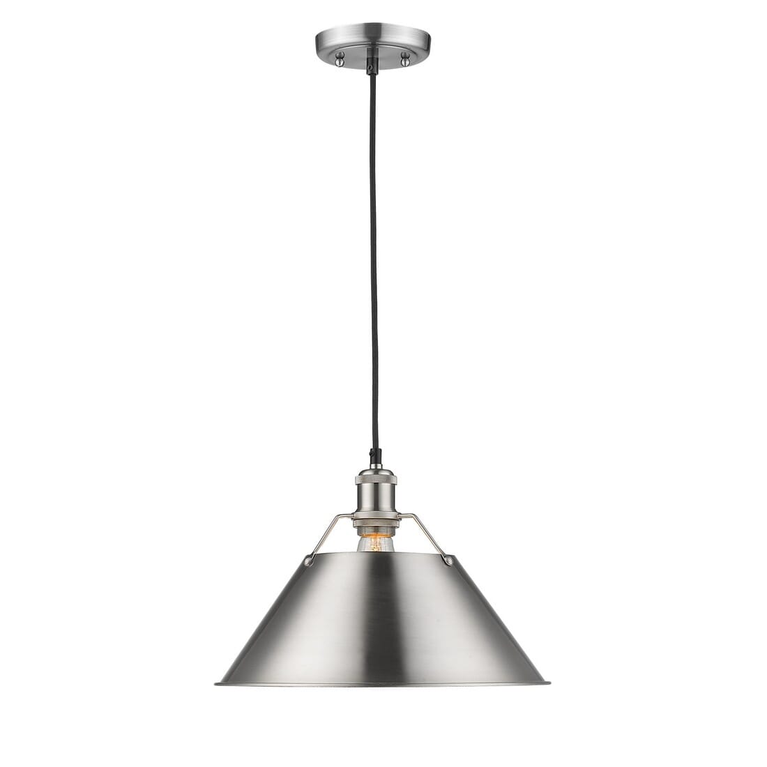 Golden Orwell 10" Pendant Light in Pewter