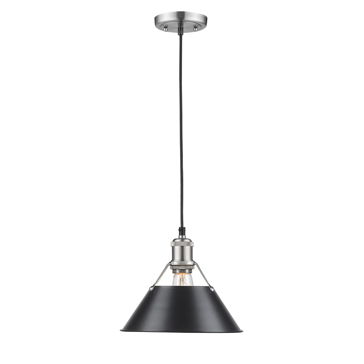 Golden Orwell 9" Pendant Light in Pewter