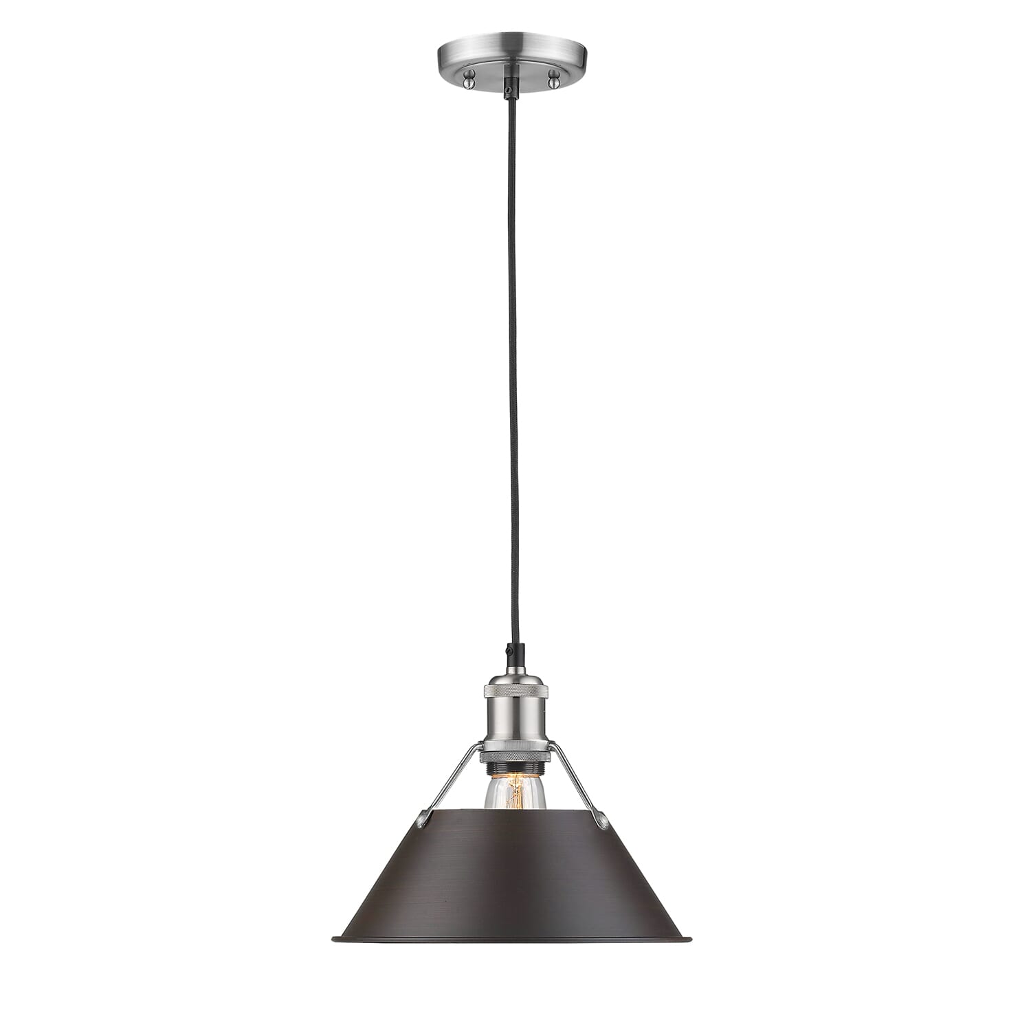 Golden Orwell 9" Pendant Light in Pewter