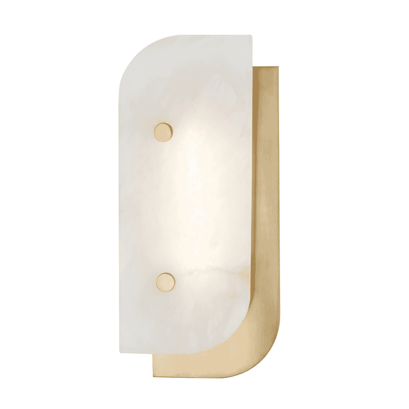 Hudson Valley Yin & Yang 13" Wall Sconce in Aged Brass