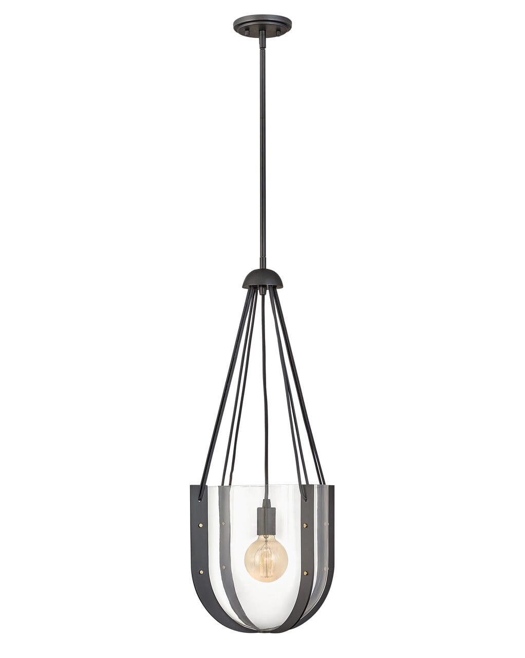 Hinkley Vaso by Lisa McDennon 32" Pendant Light in Brushed Graphite